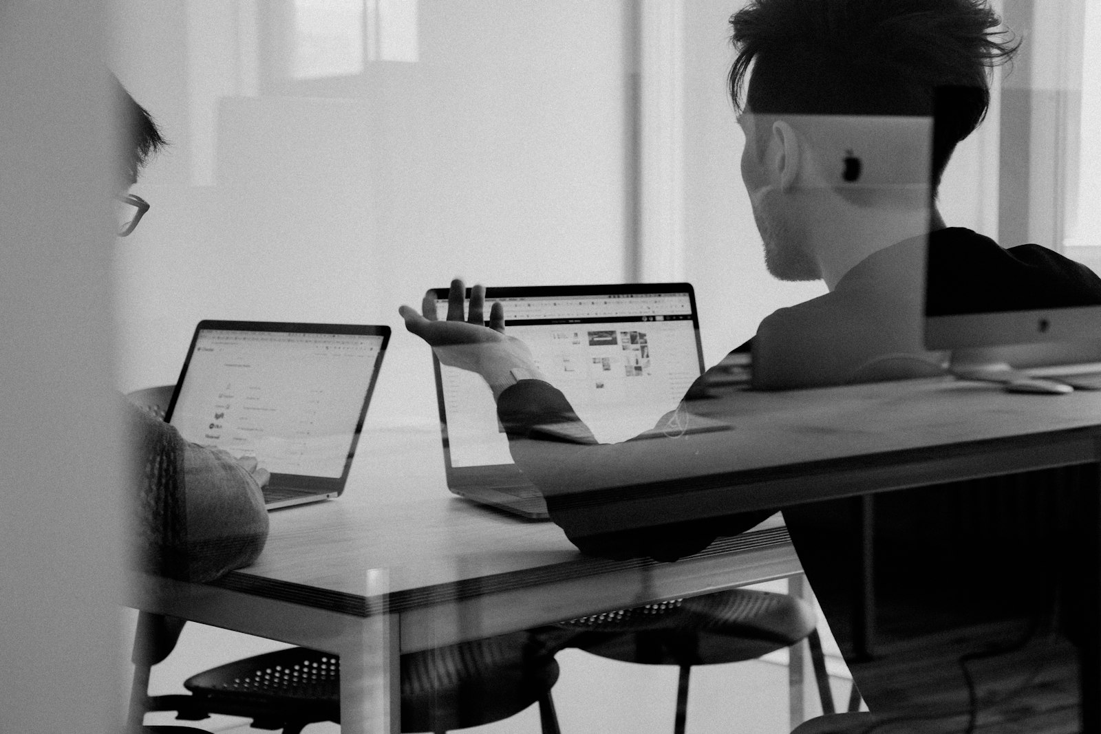 Man using laptop